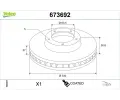 Brzdov kotou VALEO ‐ VA 673692