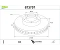 VALEO Brzdov� kotou� COATED - 330 mm&nbsp;&dash;&nbsp;VA 673707