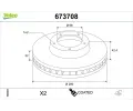 VALEO Brzdov� kotou� COATED&nbsp;&dash;&nbsp;VA 673708