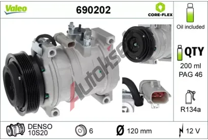 VALEO Kompresor klimatizace VA 690202, 690202
