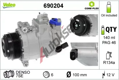 VALEO Kompresor klimatizace VA 690204, 690204