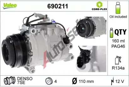 VALEO Kompresor klimatizace VA 690211, 690211