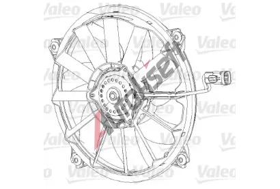 VALEO Vtrk chlazen motoru VA 696091, 696091