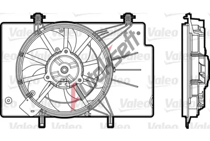 VALEO Vtrk chlazen motoru VA 696344, 696344