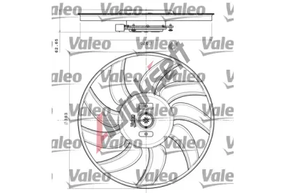 VALEO Vtrk chlazen motoru VA 696350, 696350