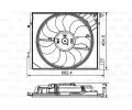 Vtrk chlazen motoru VALEO ‐ VA 696881