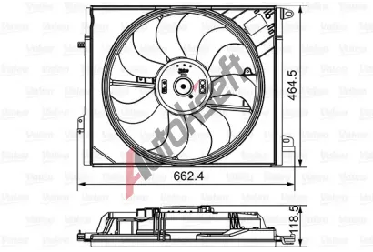 VALEO Vtrk chlazen motoru VA 696881, 696881
