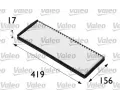 Filtr vzduchu v interiru VALEO ‐ VA 698165
