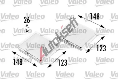 VALEO Kabinov filtr ClimFilter Comfort VA 698469, 698469