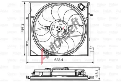 VALEO Vtrk chlazen motoru VA 698582, 698582
