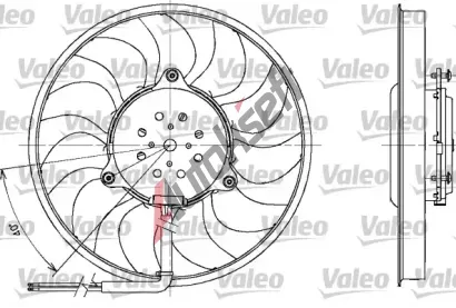 VALEO Vtrk chlazen motoru VA 698611, 698611