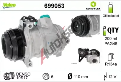 VALEO Kompresor klimatizace NEW ORIGINAL PART VA 699053, 699053