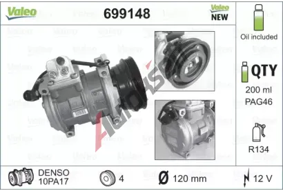 VALEO Kompresor - klimatizace VA 699148, 699148