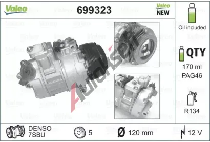 VALEO Kompresor - klimatizace VA 699323, 699323