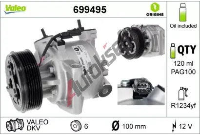 VALEO Kompresor klimatizace VA 699495, 699495