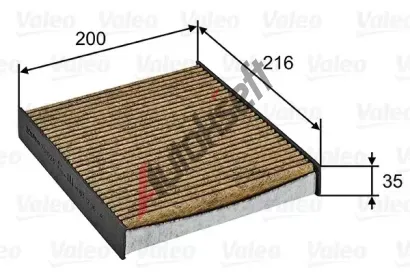 VALEO Filtr vzduchu v interiru CLIMFILTER SUPREME VA 701026, 701026