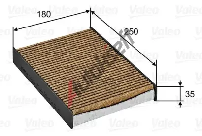 VALEO Filtr vzduchu v interiru CLIMFILTER SUPREME VA 701032, 701032