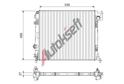 VALEO Chladi vody VA 701108, 701108