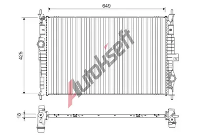 VALEO Chladi vody VA 701109, 701109