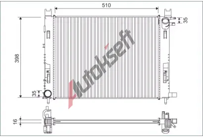VALEO Chladi vody VA 701120, 701120