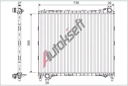 VALEO Chladi� vody VA 701127, 701127