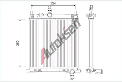 VALEO Chladi� vody VA 701128, 701128