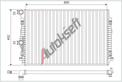 VALEO Chladi vody VA 701132, 701132