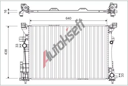 VALEO Chladi� vody VA 701133, 701133