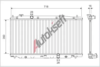 VALEO Chladi vody VA 701136, 701136