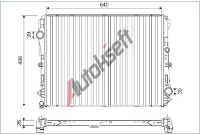 VALEO Chladi� vody VA 701141, 701141