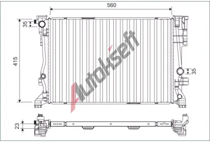 VALEO Chladi vody VA 701158, 701158