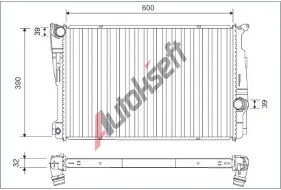 VALEO Chladi vody VA 701162, 701162