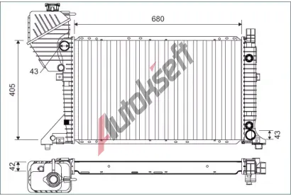 VALEO Chladi vody VA 701163, 701163