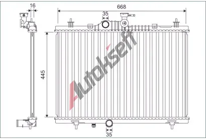 VALEO Chladi� vody VA 701164, 701164