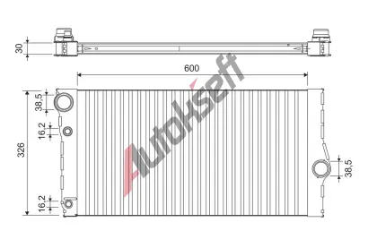 VALEO Chladi� vody VA 701193, 701193