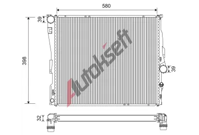 VALEO Chladi vody VA 701200, 701200