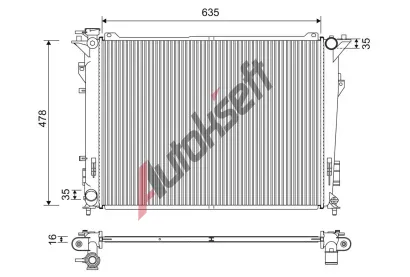 VALEO Chladi vody VA 701209, 701209
