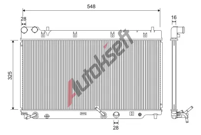 VALEO Chladi vody VA 701210, 701210