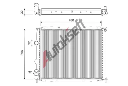 VALEO Chladi� vody VA 701221, 701221