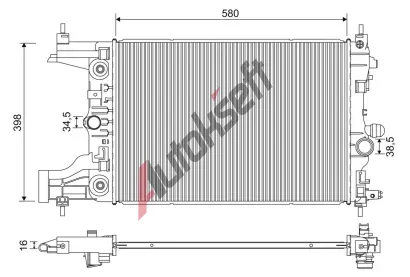 VALEO Chladi vody VA 701244, 701244