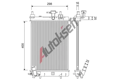 VALEO Chladi� vody VA 701257, 701257