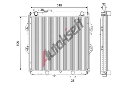 VALEO Chladi� vody VA 701265, 701265