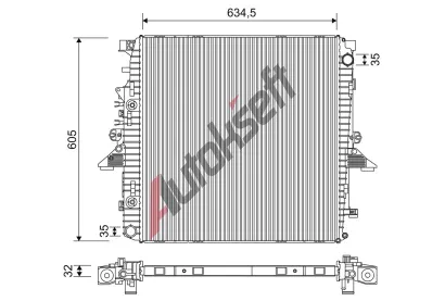 VALEO Chladi vody VA 701268, 701268