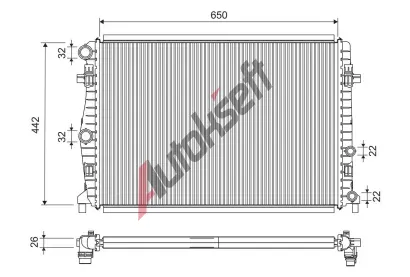 VALEO Chladi� vody VA 701285, 701285