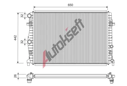 VALEO Chladi� vody VA 701304, 701304