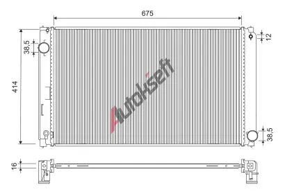 VALEO Chladi� vody VA 701323, 701323