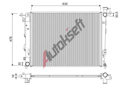 VALEO Chladi� vody VA 701326, 701326