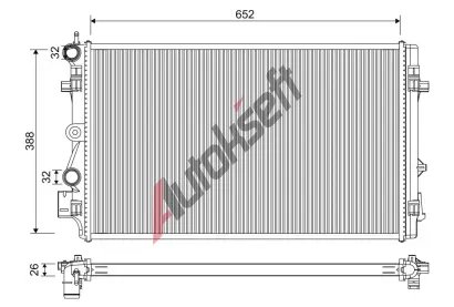 VALEO Chladi vody VA 701331, 701331