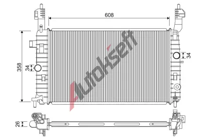 VALEO Chladi� vody VA 701332, 701332