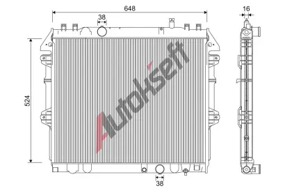 VALEO Chladi vody VA 701345, 701345